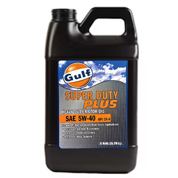 GULF SYNTHETIC SUPER DUTY PLUS ENGINE OIL 5W - 40 4/1 GAL CASE